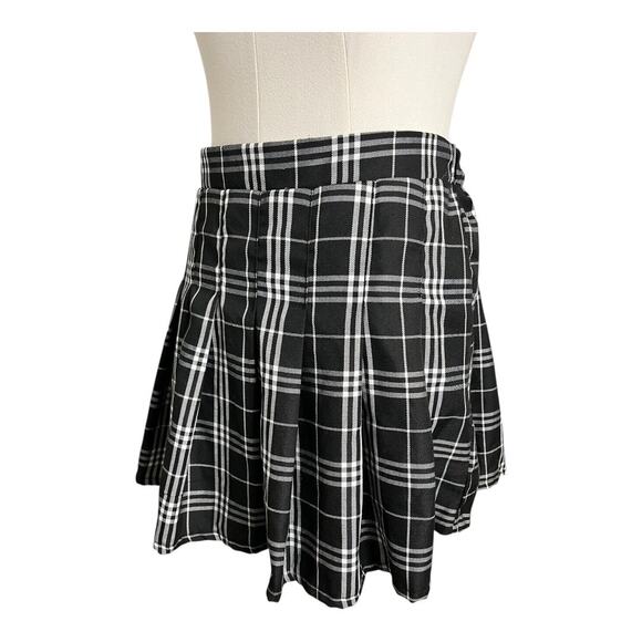Charlotte Russe Plaid Skirt baby Doll Pleated Cheerleader Cosplay Twee MEdium - Picture 2 of 6